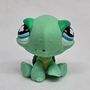 Hasbro Littlest Pet Shop LPS Portátil Mascotas Tortuga #642 Verde Ojos Azules 03 - Imagen 1 de 6