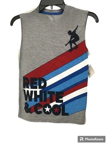 BRAND NEW RED WHITE AND COOL Celebrate Patriotic T-shirt Boy's Size L (10-12) - Picture 1 of 4