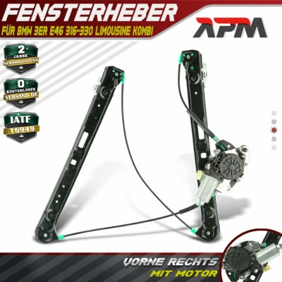 Fensterheber Mit Motor Vorne Rechts für BMW 3er E46 98-05 Limousine Kombi - Bild 1 von 4