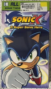 SonicX A Super Sonic Hero New Anime VHS Video Tape 2004 Funimation 4kids Sealed - Imagen 1 de 6