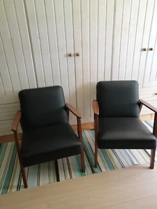 2 Ikea Ekenäset Retro-Sessel Relax by Jonsbyn schwarz gebraucht - Bild 1 von 3
