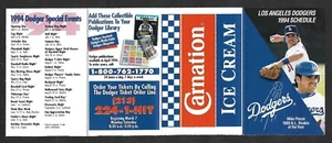 1994 Los Angeles Dodgers Mike Piazza Regular Season Taschenplan fast neuwertig - Bild 1 von 1