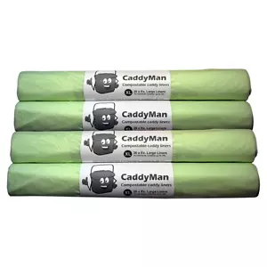 25 Litre CaddyMan Compostable Food Waste Caddy Bin Liners Bio Bags (25L) EN13432 - Picture 1 of 6