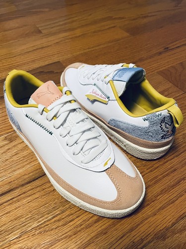 SCARPE PUMA UOMO OSLO CITY KID SUPER WHITE PEACH BEIGE 373512 01 MISURA 5 5