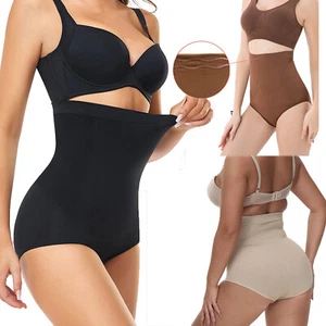 High Waisted Shapewear for Women Seamless Tummy Control Briefs Slimming Panties - Picture 1 of 37
