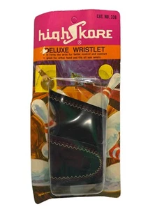 High Skore Deluxe Handgelenktasche Bowling Handgelenkstütze Schwarz Leder Universal - Bild 1 von 6