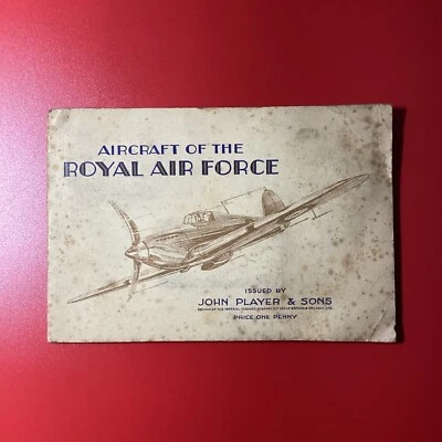 Royal Air Force Aircraft  1938 J Player & S Cigarette Cards Album. - Image 1 of 4