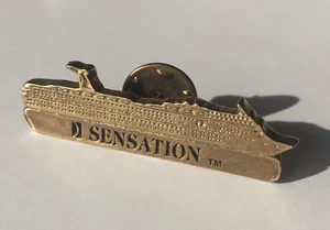 Alfiler de solapa de barco vintage CARNIVAL Cruise Lines SENSATION - Imagen 1 de 3
