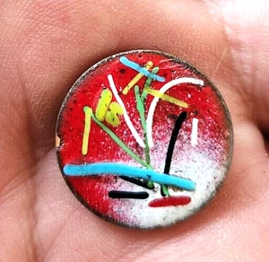 Pieza artística única de colección pintada 1950 D de un centavo - Imagen 1 de 2