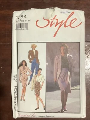 New STYLE Misses Skirt & Jacket  Pattern No. 1784  Size 8-18 - Image 1 of 4