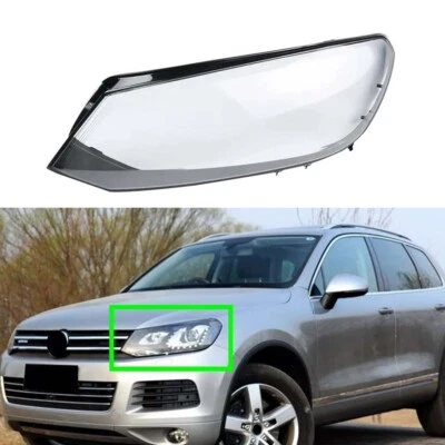 Cubierta de lente del faro delantero izquierdo carcasa pantalla para Volkswagen Touareg 2011-2014 Foto 1 de 4