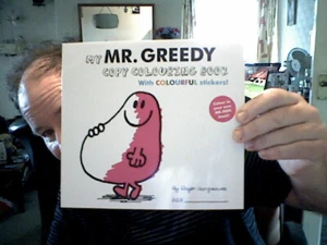 MY MR GREEDY MR LIBRO DA COLORARE UOMO COMPLEANNO NATALE VACANZE BAMBINI - Foto 1 di 1
