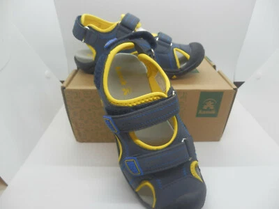  KAMIK Seaturtle 2 Pescador Sandalias Punta Cerrada Juvenil Talla 1 Azul Marino y Amarillo Nuevas con Etiquetas Foto 1 de 4