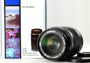 Olympus M.Zuiko Digital 75-300mm f4.8-6.7 II ED MSC zoom lens #A017-2 - Picture 1 of 14