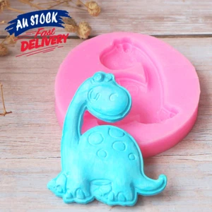 Chocolate Sugarcraft Baking 3D DINOSAUR Silicone Topper Mold Mould Fondant Cake - Picture 1 of 8