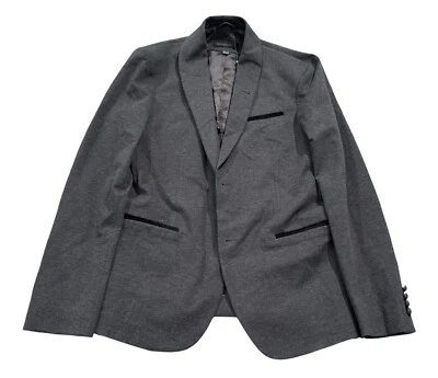 NEW John Varvatos Mens Shawl Collar Slim Fit Jacket Gray Size 50 US 40 - Image 1 of 3