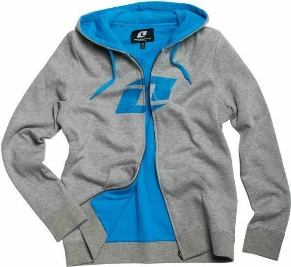 Chaqueta con capucha gris One Industries para mujer Motocross MX ATV Moto Offroad Foto 1 de 1