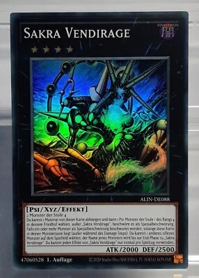 YUGIOH - Sakra Vendirage - SR/XYZ - ALIN-DE088 - Alliance Insight - DE/NM - Bild 1 von 2