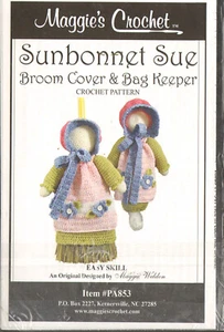 Sunbonnet Sue Broom Cover & Bag Keeper Maggie's Crochet Pattern PA853 - Picture 1 of 1
