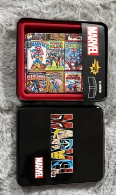 Marvel Slimfold Wallet Captain America Collectors Tin New - Image 1 of 4