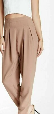 Vertigo-Dois bolsos Drop Crotch Modern Women's RELAXED FIT Pants Sz L NWT $150 - Imagem 1 de 4