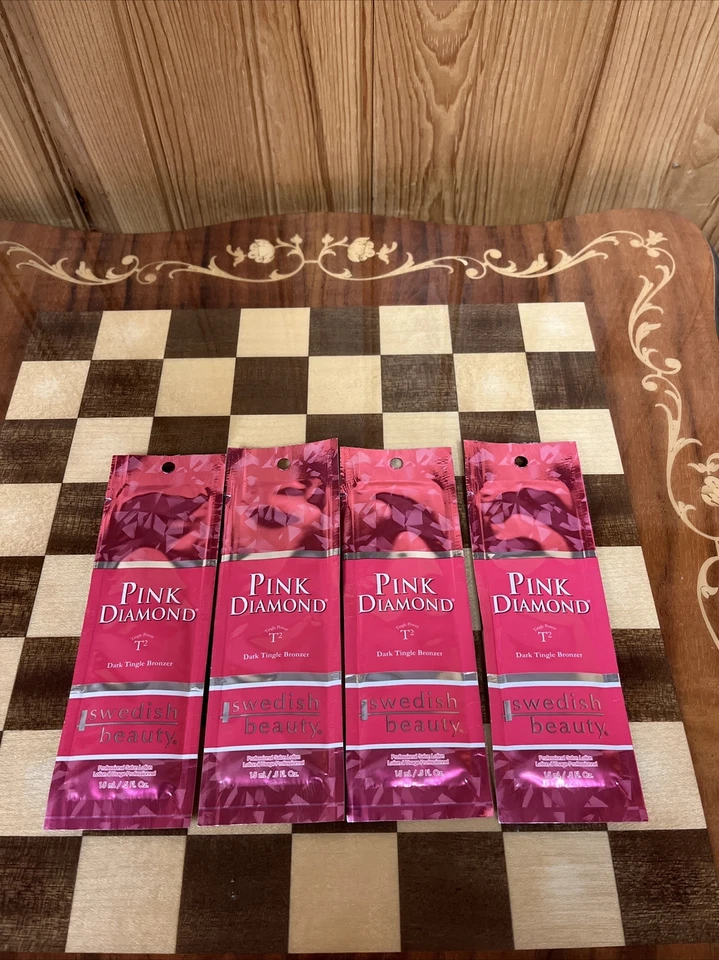 Bronceador Swedish Beauty Pink Diamond T2 Dark Tingle (4) paquetes loción bronceadora  Foto 1 de 1