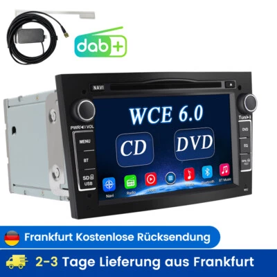 2DIN Autoradio Für Opel Astra H Corsa Vectra Zafira b Tigra Twintop mit Navi DAB - Bild 1 von 4