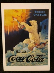 NUOVO: Cartolina Coca Cola Coca Cola Gazeusa Bisonte Orso Polare - Foto 1 di 3
