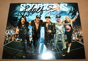 SCORPIONS BAND Signed SCORPIONS 2022 8x10 photo - Picture 1 of 1
