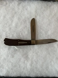 Remington Bullet Knife " Trapper" 2 Blade Folding Pocket Knife - Picture 1 of 10