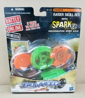Beyblade Beywheelz: W-33 Power RAIDER SKULL REX de Hasbro PAQUETE ANGUSTIA Foto 1 de 4