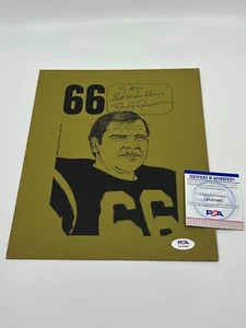 Randy Rasmussen NY Jets signed Autogramm Sketch Art by Mike Swanton PSA DNA - Bild 1 von 3