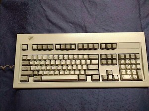 Vintage 1992 USA IBM Model M Clicky Terminal Keyboard RJ45 Connector P# 1392595