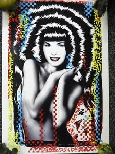 Bettie Page Druck von Brian Haberlin signiert #16/500 T - Bild 1 von 1