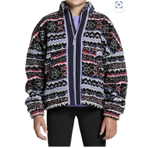 DSG Girls Cozy Fleece Full Zip Jacket Sherpa Style NWT Size L - Picture 1 of 2