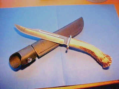 VINTAGE 1972-1986 CUSTOM UNUSED BUCK 120 GENERAL PRO LINE KNIFE CROWN STAG - Image 1 of 4