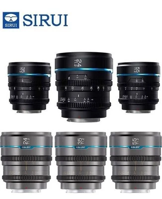 SIRUI Night Walker 16/24/35/55/75mm T1.2 S35 Cine Lens f/SONY E Fuji X M4/3 RF L - Image 1 of 4