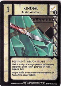 Dune CCG - Eye of the Storm KINDJAL BLADE WEAPON M/GEM MINT Tip Top Shelf - Picture 1 of 1