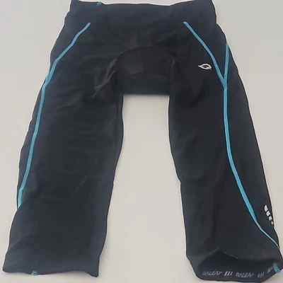 Meia-calça de ciclismo feminina Baleaf preta acolchoada elastano de compressão, tamanho de bicicleta P - Imagem 1 de 4