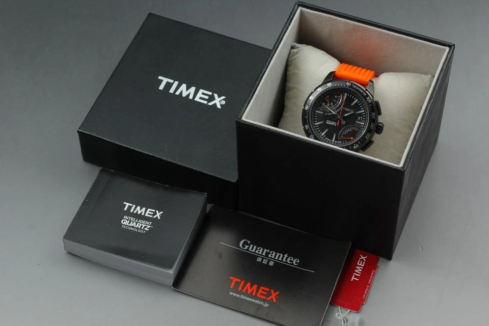 Top NEUWERTIG / Full Set TIMEX Intelligent Quartz T2N707 Chronograph 43mm Her... - Bild 1 von 4