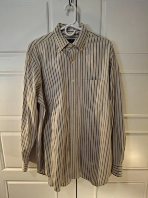 Kenneth Gordon Dress Shirt Oxford KSG Classic Cotton Made In USA 16 1/2 34 - Image 1 of 4