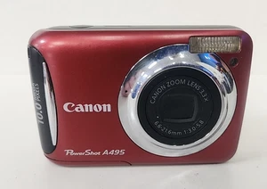 Canon PowerShot A495 fotocamera digitale - 10,0 MP - rosso *leggere bene* - Foto 1 di 10