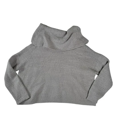 Кимчи синий серый длинным рукавом капот воротник большого размера свитер женский размер большой - Изображение 1 из 4