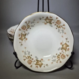6x Cereal Bowls Soup Vintage Colclough Avon Autumn Leaves 6” Dinning Set England - Picture 1 of 10