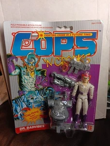 1988 Hasbro Cops 'n Crooks DR. BADVIBES Action Figure NEW SEALED C.O.P.S Rare  - Picture 1 of 11