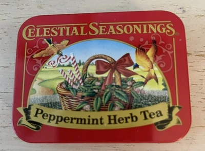 Celestial Seasonings Peppermint Herb Teas Tin EUC - Image 1 of 3
