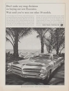 1966 Pontiac Star Chief Executive - Tropical Island Hammock Girl - Print Ad Art - Picture 1 of 1