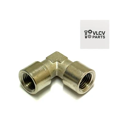 ELMAR RACCORDO FF A L 1/4" ARIA COMPRESSA COMPRESSORE CURVA 90°
