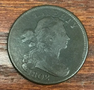 Centavo grande 1802 1C - N 19 S 241 sin tallo - Imagen 1 de 6