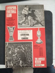Liverpool v Carlisle 29/01/1977 FA Cup . - Picture 1 of 1